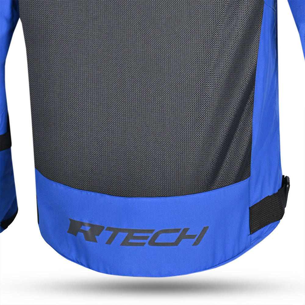 R-Tech Spiral Mesh  Giacca Estiva in Tessuto Moto -Blu Grigio rosso 
