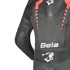 Bela Rollover Nero rosso 1PC Tute da Moto in Pelle Bambini back under arm