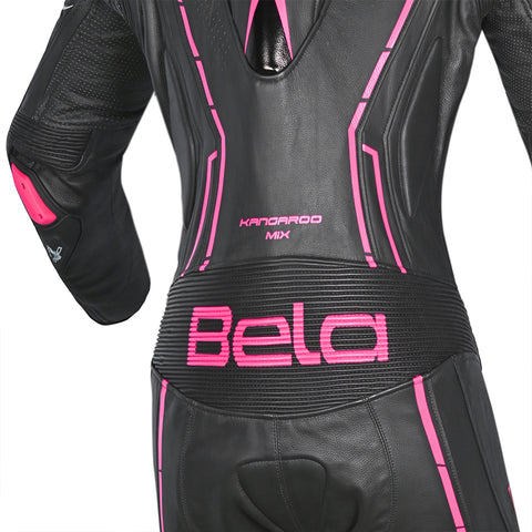 Bela Rocket Bianco Nero rosa 1PC Tute in Pelle Di Canguro Mix Donna hip