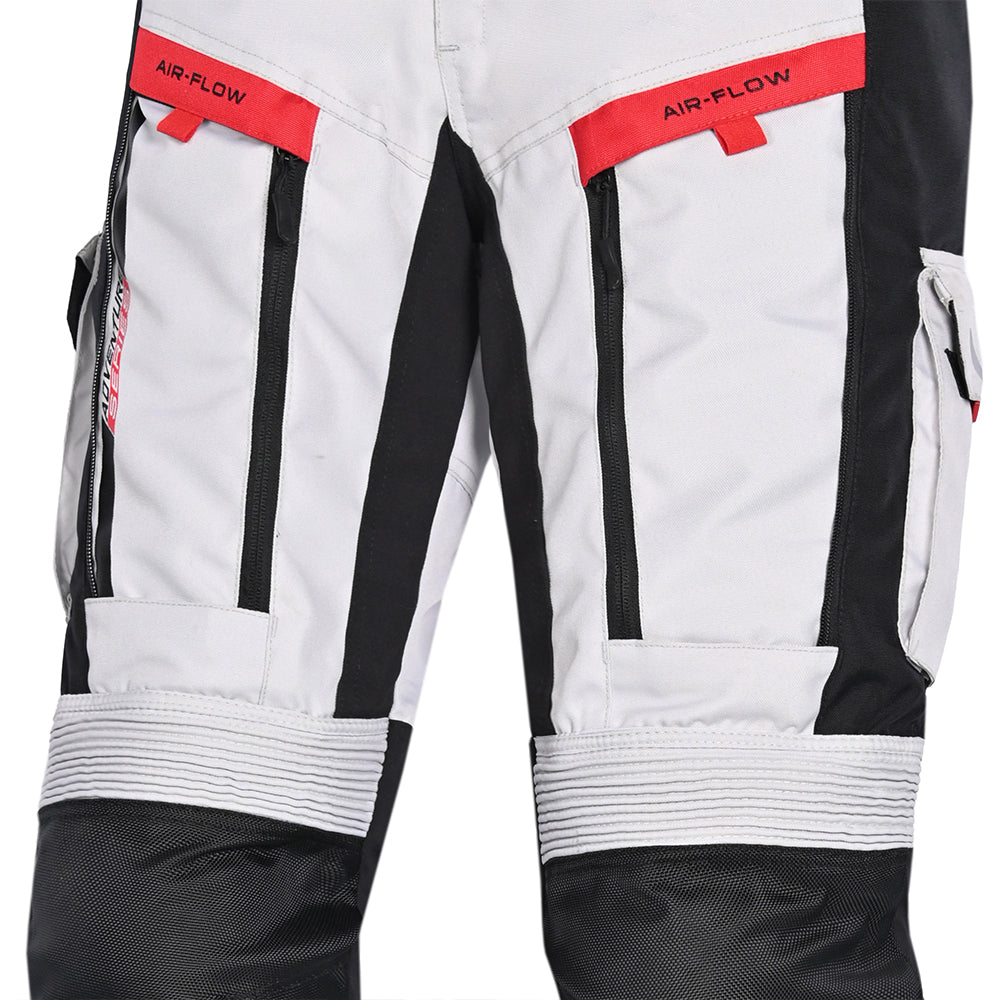 Bela Transformer Pantaloni da moto per uomo Ghiaccio / Nero / Rosso thai