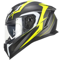 CGM Caschi integrali Full face 311G BLAST SPORT Nero Giallo fluo opaco - Yamoto.it