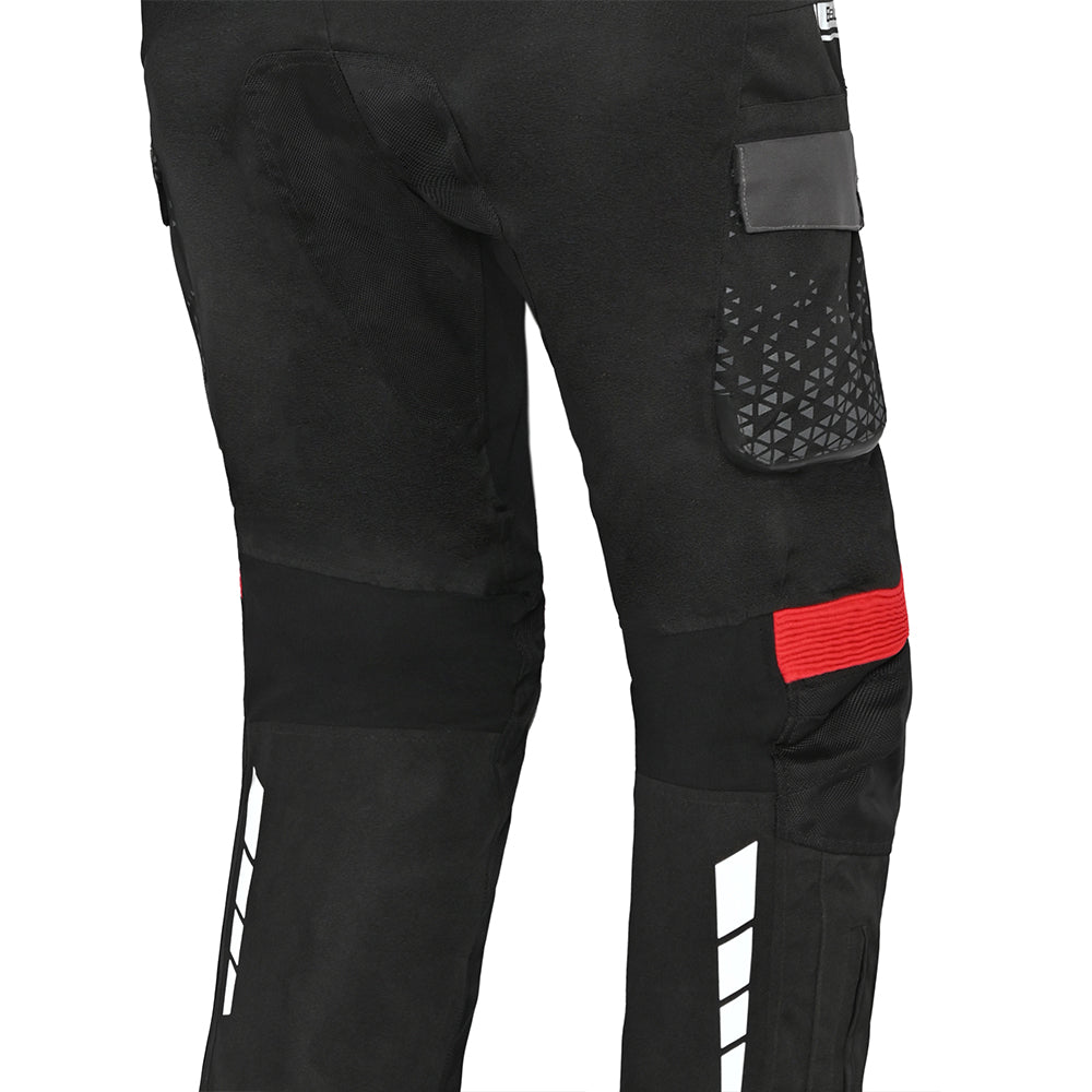 Bela Crossroad Extreme WP Pantaloni in tessuto impermeabile Nero/Antracite/Rosso back 2