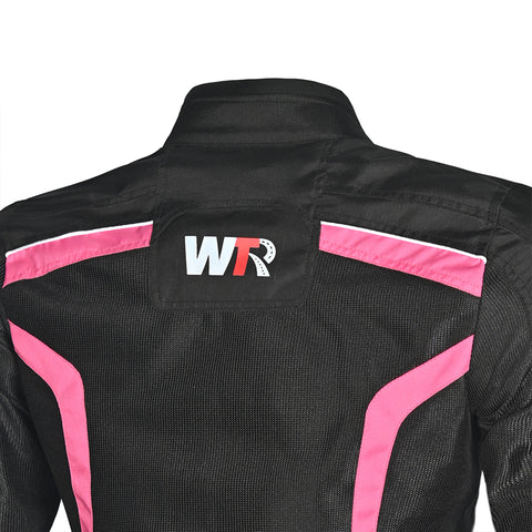 WTR - Mesh Blazer Donna  Giacca per moto  - Nero Rosa 