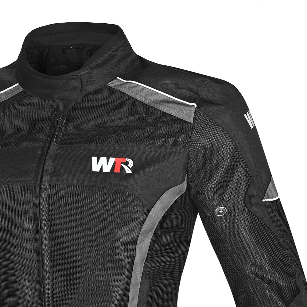 WTR - Mesh Blazer Donna  Giacca per moto - Nero Grigio 