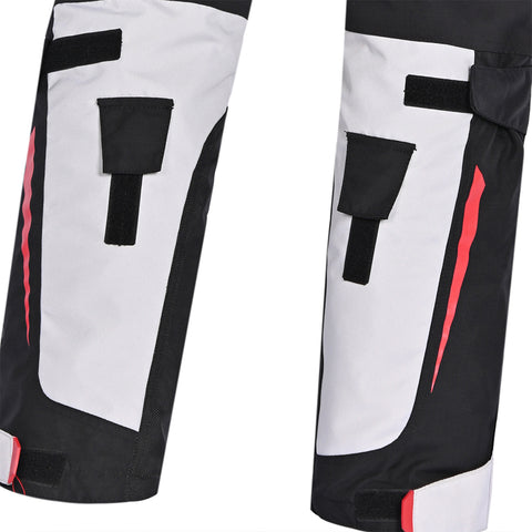 Bela Transformer Pantaloni da moto per uomo Ghiaccio / Nero / Rosso legs