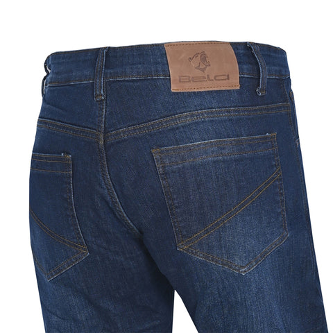 BELA Stroke Pantaloni Protettivi Moto - Blu back pockets