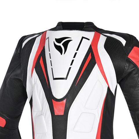 RTech Defender GP tute de moto Nero/ Blanco/ Rosso back shoulder