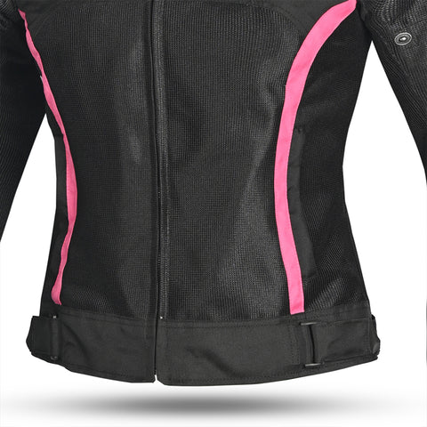 WTR - Mesh Blazer Donna  Giacca per moto  - Nero Rosa 