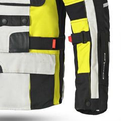 Bela Cross Road Extreme WP Giacca moto per uomo Nero / Giallo Fluor arms