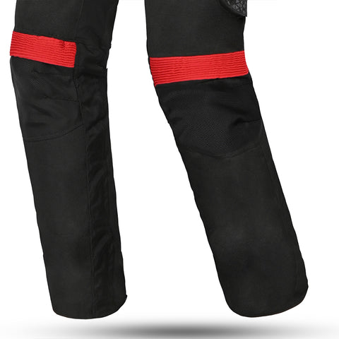 Bela Crossroad Extreme WP Pantaloni in tessuto impermeabile Nero/Antracite/Rosso legs