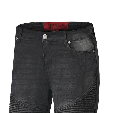 BELA Urban Lady - Jeans in denim - Nero front pockets
