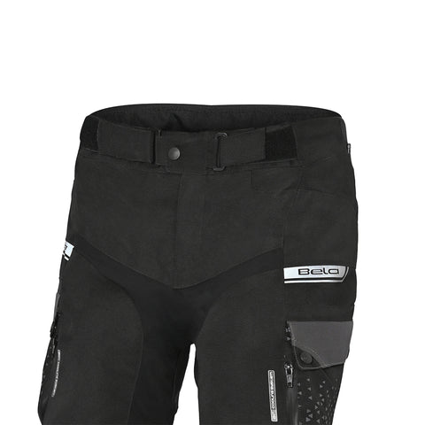 Bela Crossroad Extreme WP Pantaloni in tessuto impermeabile Nero/Antracite/Rosso front pockets