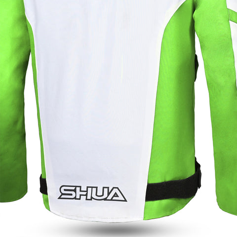 Shua Immortal Jacket impermeabile Verde bacl ower