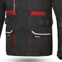 Bela Transformer Giacca Touring Nero / Rosso zip