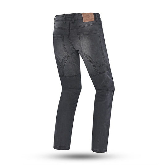 Jeans Rocker da 30" con cucitura interna in denim nero 