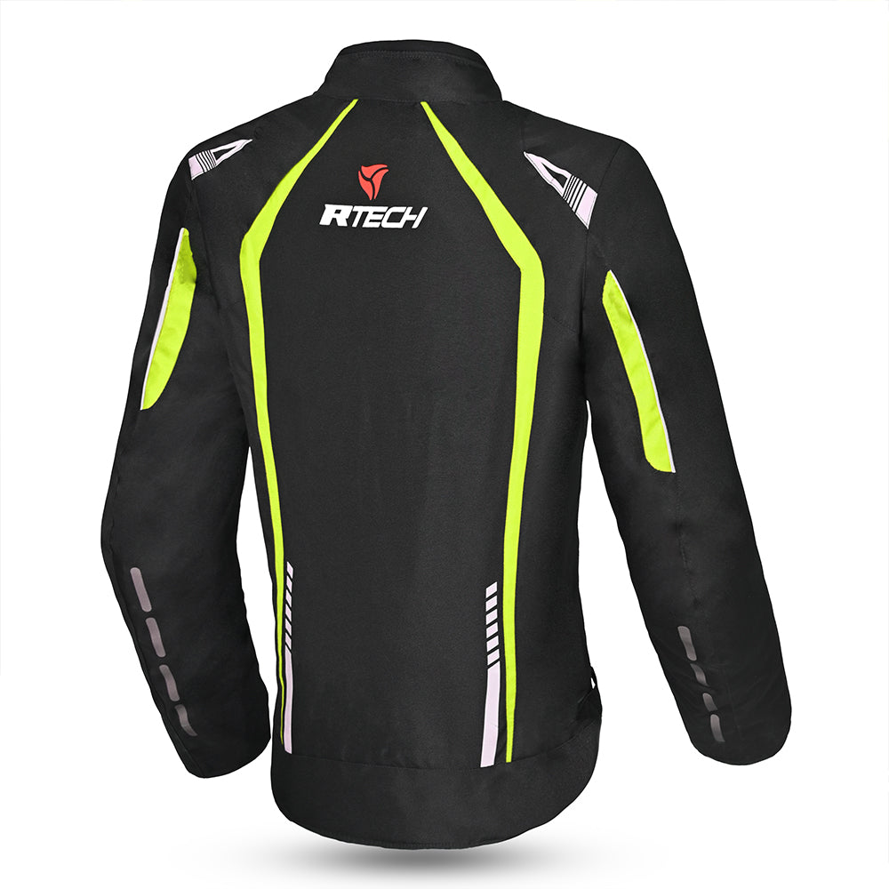 R-TECH - Giacca in tessuto Marshal Lady Nera/Giallo Fluo 