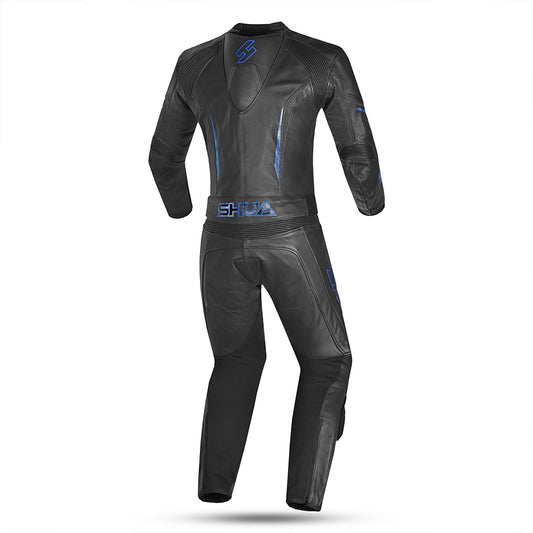 Shua Infinity Tuta Moto 2 pezzi Nero/Blu back