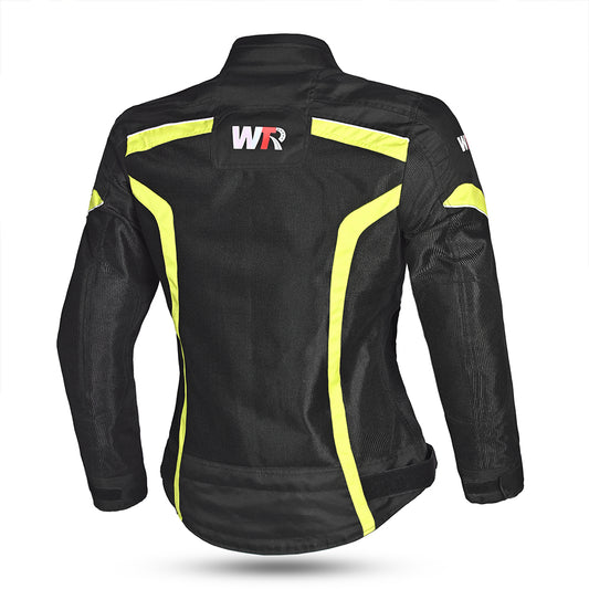 WTR - Mesh Blazer Donna  Giacca per moto  - Nero giallo  Flo 