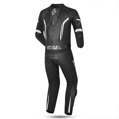 Shua Infinity Tuta Moto 2 pezzi Nero/Bianco back