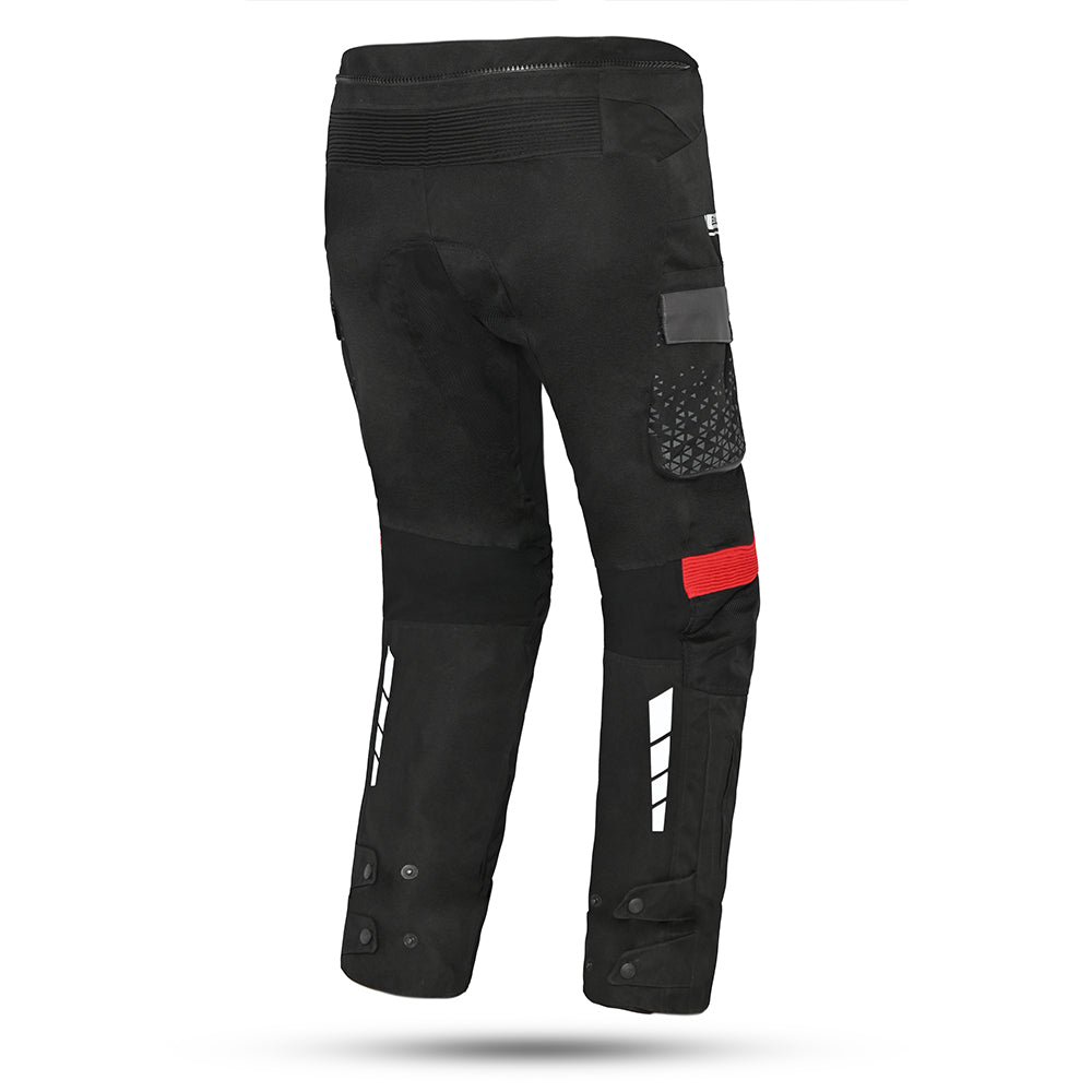 Bela Crossroad Extreme WP Pantaloni in tessuto impermeabile Nero/Antracite/Rosso back