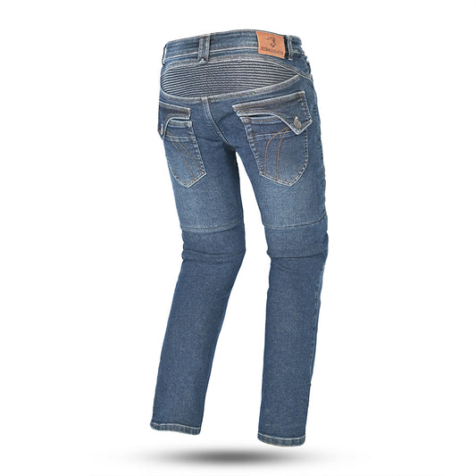 Bela Rosekin Jeans Moto per Donna - Blu 
