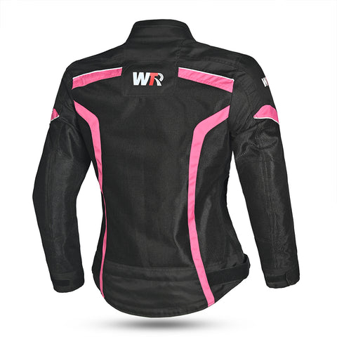 WTR - Mesh Blazer Donna  Giacca per moto  - Nero Rosa 