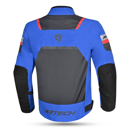 R-Tech Spiral Mesh  Giacca Estiva in Tessuto Moto -BLU/GRIGIO/ROSSO 