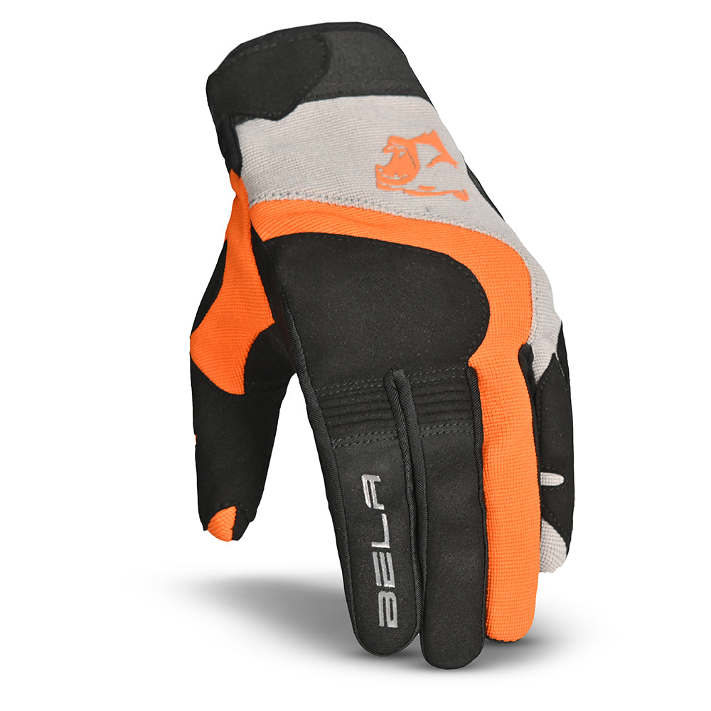 Bela Adventure Nero Arancio Guanto Tessile 