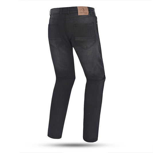 Bela Rio 32" Inseam Nero Denim jeans per moto 