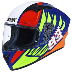 CASCO INTEGRALE MOTO TOURING SMK STELLAR WINGS GL543 DECORATO LUCIDO - Yamoto.it