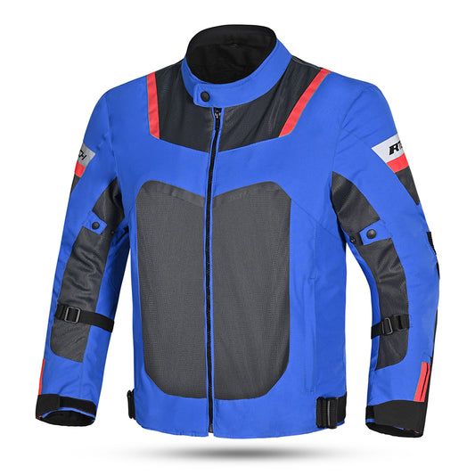 R-Tech Spiral Mesh  Giacca Estiva in Tessuto Moto -BLU/GRIGIO/ROSSO 