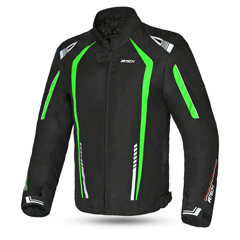R-Tech Marshal Verde Giacche Moto Tessile front