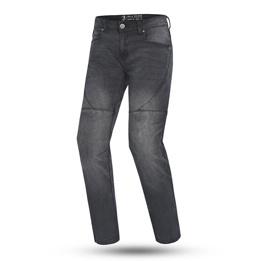 Jeans Rocker da 30" con cucitura interna in denim nero 