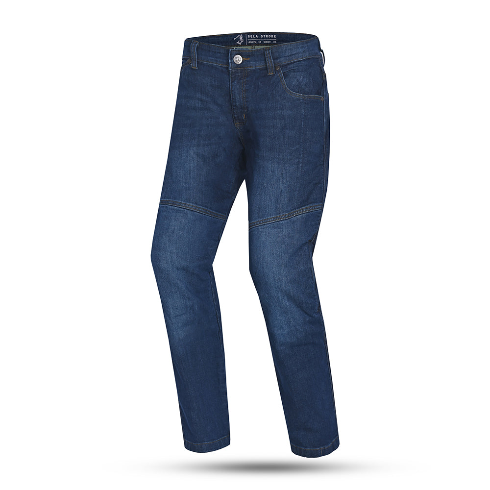 BELA Stroke Pantaloni Protettivi Moto - Blu  front
