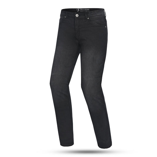 Bela Rio 32" Inseam Nero Denim jeans per moto 