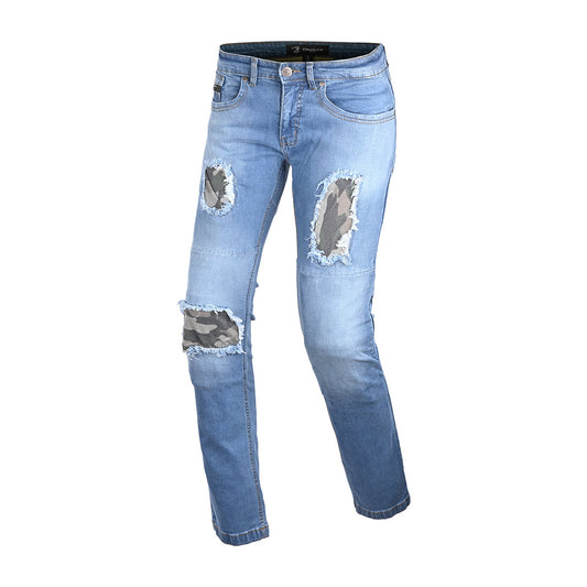Bela Stone Azul camuffare jeans per Moto 