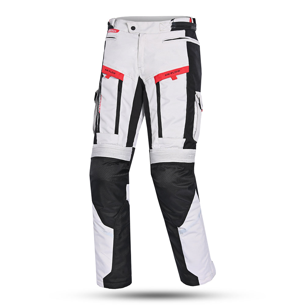 Bela Transformer Pantaloni da moto per uomo Ghiaccio / Nero / Rosso front