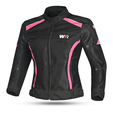 WTR - Mesh Blazer Donna  Giacca per moto  - Nero Rosa 