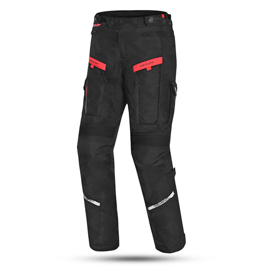 Bela Transformer Pantaloni da moto per uomo - Nero / Rosso front