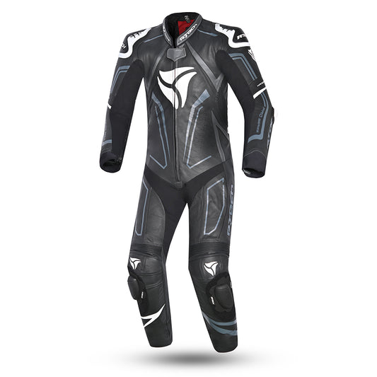 R-Tech Rising Star Kangaroo Mix Tuta Moto Intera Nero/Bianco 