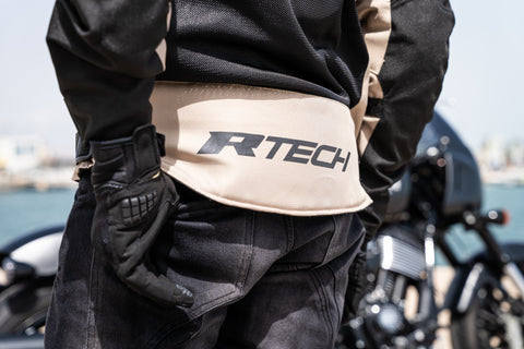 R-Tech Spiral Mesh  Giacca Estiva in Tessuto Moto -BEIGE/NERO/ROSSO shoot 4