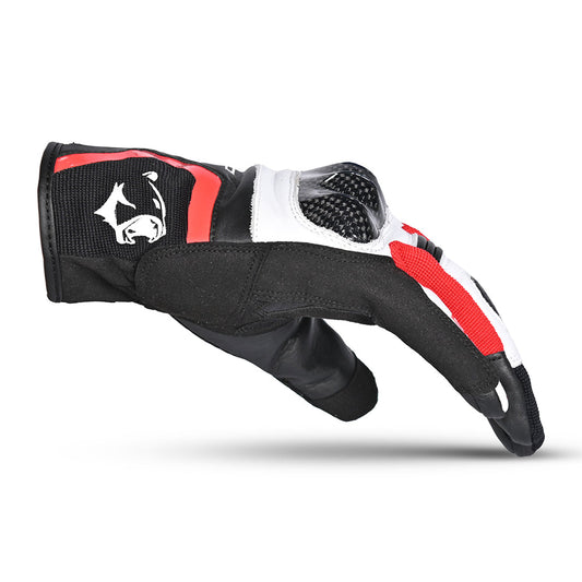 Bela Air Flow Guanti moto estivi Nero / blanco/rosso 