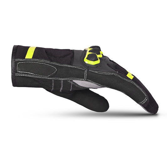 Bela Tracker Men Guanti  invernali  da Moto Uomo - Nero/Giallo Fluor side