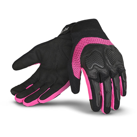 R-TECH - GUANTE TESSILE LADY CRUISER NEGRO/ROSA 