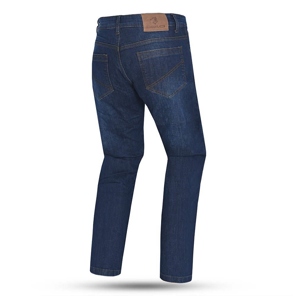 BELA Stroke Pantaloni Protettivi Moto - Blu  back