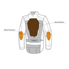 Bela CrossRoad Extreme WP Giacca moto per uomo Ice / Nero / Girgio description 2