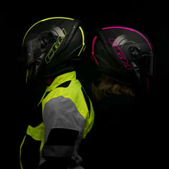 Casco Moto Integrale CGM 321G ATOM SPORT Nero Fucsia fluo opaco by CGM ITALIA