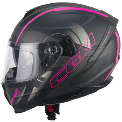 Casco Moto Integrale CGM 321G ATOM SPORT Nero Fucsia fluo opaco by CGM ITALIA