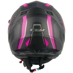 Casco Moto Integrale CGM 321G ATOM SPORT Nero Fucsia fluo opaco by CGM ITALIA