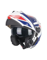 Casco moto modulare apribile CGM 568S BER Sport bianco blu 